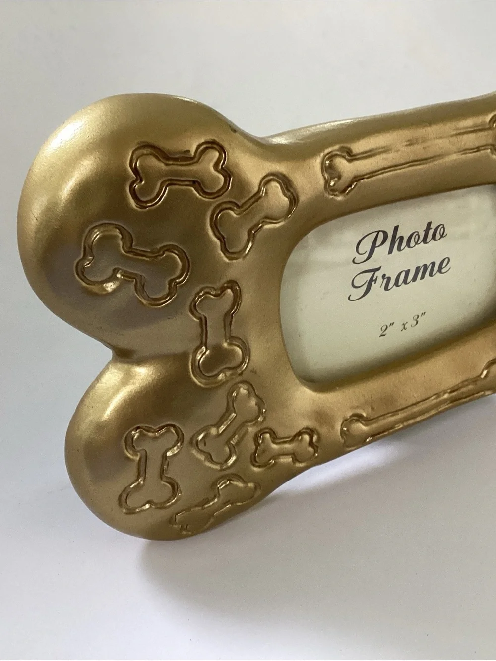 Resin Gold Bone-Shaped Photo Frame - 2